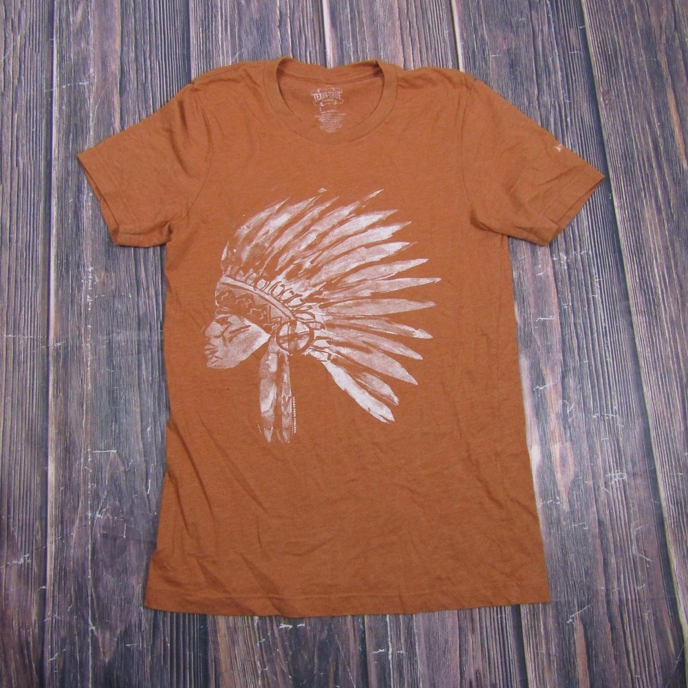 Texas True Threads Womens S Orange T Shirt Slim Crew Neck Tagless Lightweight